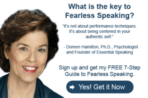 What is the key to fearless speaking